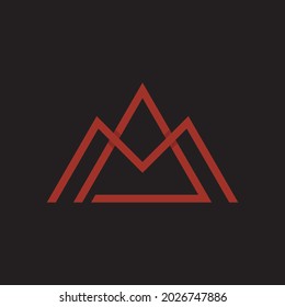 Das Logo mit den Initialen A und M und kann als der Buchstabe M und ein Logo angesehen werden ist in einem einfachen und modernen Monogramm-Stil. Ideal für Ihr Logo für Ihre Kreativbranche