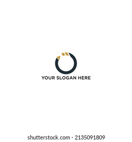 iniciales del logotipo o color semidorado del estilo de consultoría  