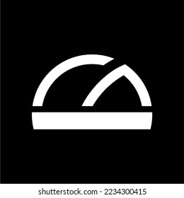 logotipo con las iniciales r y a en blanco y negro, adecuado para empresas que enfatizan la simplicidad y el lujo
