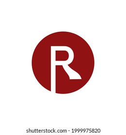 Logo initials R with a combination of red circles