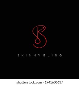 El logotipo con las iniciales La letra SB es moderna y elegante, adecuada para los logotipos de los productos de joyería y otros 1