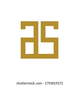 iniciales del logotipo como vector minimalista