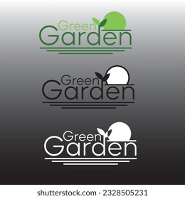 A logo inscription Green Garden