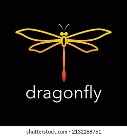 logo Insect Gradation yellow orange Logo, illustration Vektor.