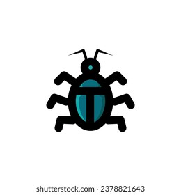 logotipo de plagas de insectos sobre fondo blanco. diseño vectorial
