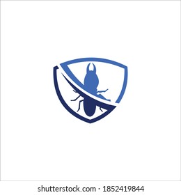 icono de la plantilla vectorial de insectos de logotipo