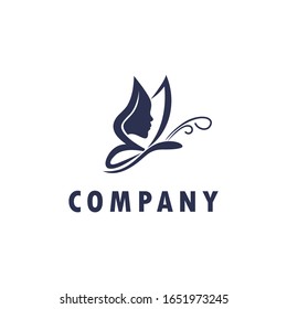 logo inspiration: a butterfly that is combined with a face. The logo is suitable for business, beauty, spa, floral etc.