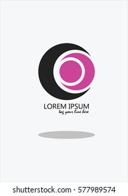 Logo Inspiration, Circle Model, Black and Purple Color