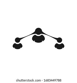 logo inspiration: connect people. The logo is suitable for business companies, finance etc.