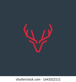 Logo inspiration: a deer designed using lines. The logo is suitable for business, outdoor companies etc.