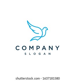 logo inspiration: a dove designed using lines
The logo is suitable for companies, businesses etc.