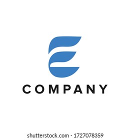logo inspiration: E logo that looks elegant. The logo is suitable for business companies, technology, etc.