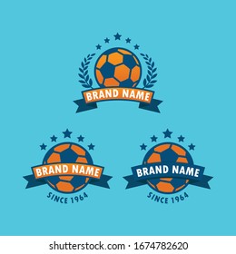 Logo inspiration: Football emblem. The logo is suitable for business companies, sports etc.