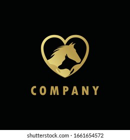 logo inspiration: a horse that is combined with a dog. logos suitable for animal business companies etc.