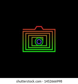 
logo inspiration, icon, like a camera. vector illustration.