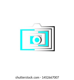 
logo inspiration, icon, like a camera. vector illustration.