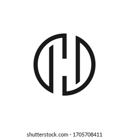 logo inspiration: the initial H is combined with a simple and elegant circle. The logo is suitable for business companies etc.