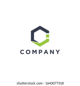Logo-Inspiration: Initialen C und I kombiniert mit Hexagonen. Das Logo eignet sich für Unternehmen, Restaurants, Finanzen, Technologie etc.