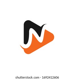 logo inspiration: the letter N combined with PLAY. The logo is suitable for business companies etc.