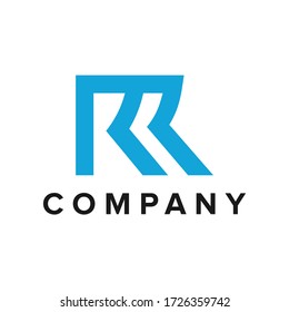 logo inspiration: the letter R which is combined with the letter R that looks elegant. The logo is suitable for companies, businesses, technology, etc.