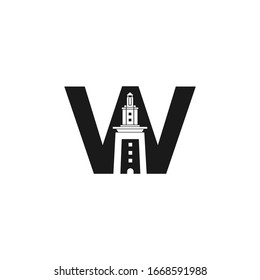 Logo inspiration: the letter W combined with an elegant tower. The logo is suitable for business companies etc.