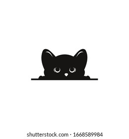 Logo inspiration: Shy black cats. logos suitable for animal companies etc.