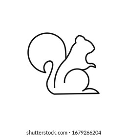 Logo inspiration: Squirrel  designed using lines. The logo is suitable for business companies, animals etc.
