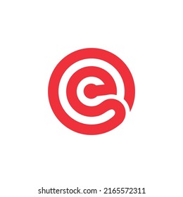 logo inspired by circular letter e