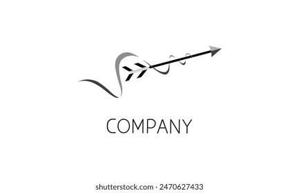 a logo inspired by a flying bow