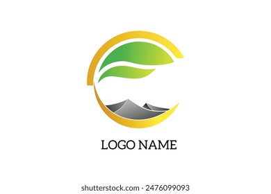 logo inspired by mountain nature