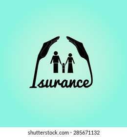 logo insurance life concept.eps10 vector