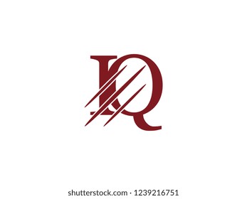 the logo of the IR letter with the style of scratching the incision
