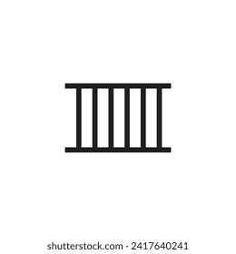Logo iron prison with blank background