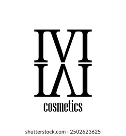 logo ivi cosmetics flat illustration