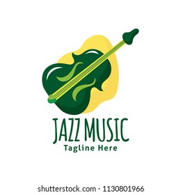 Logo  for jazz festival or live concert. Musical event labels or emblems. Vector collection.