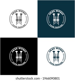 logo for jazz music on white background