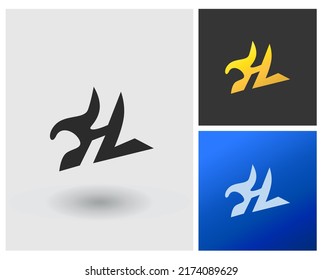 Logo Forma de letra JHL diseño de vector inicial