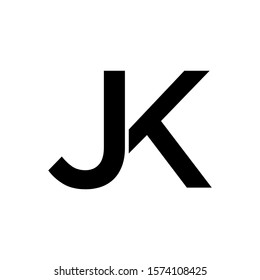 logo JK simple vector modern creative