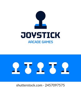 Logo Joystick Juegos retro Vector