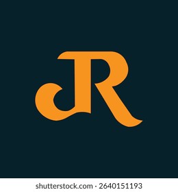 Logo. JR RJ J R letter creative fonts monogram icon symbol. Universal elegant luxury alphabet vector design