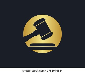 ein Logo des Richterhammer 