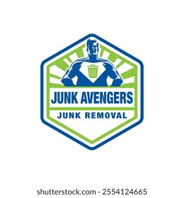 Logo Junk Avengers Removal superhero vector