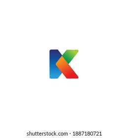 vector de plantilla de icono de logotipo k