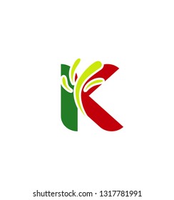 Logo K Letter company vector design template
