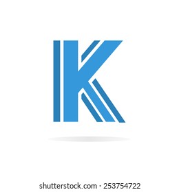 Logo K letter for company vector design template.
