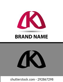 Logo k letter Vector illustration
