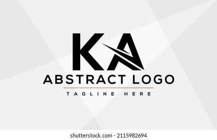 Logo KA letters. Company logo. Design for KA. Monogram logo