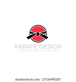 Logo de una asociación de karate con artes marciales de alto nivel