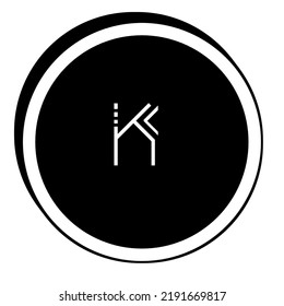 Logo Kc Property Black N White