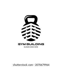 logo
Kettlebell and building.combination logo of building with kettlebell. vovok for identity building gym, sports and fitness